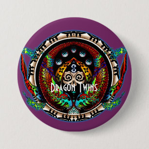 Dragon Twins 7.5 Cm Round Badge