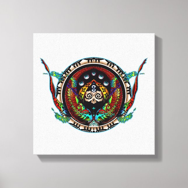 Dragon Twins Canvas Print (Front)