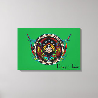 Dragon Twins Canvas Print