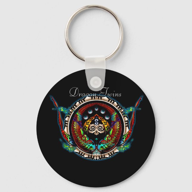 Dragon Twins Key Ring (Front)