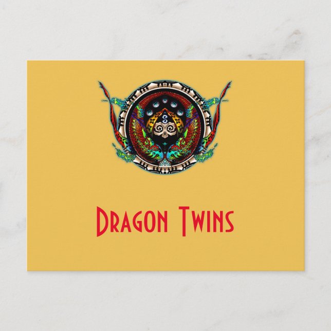 Dragon Twins Postcard (Front)
