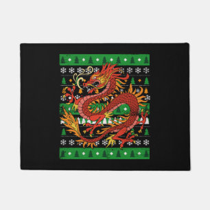 Dragon Ugly Christmas Doormat