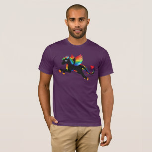 Dragon Unicorn Rainbow Flying Mythical Creature T-Shirt