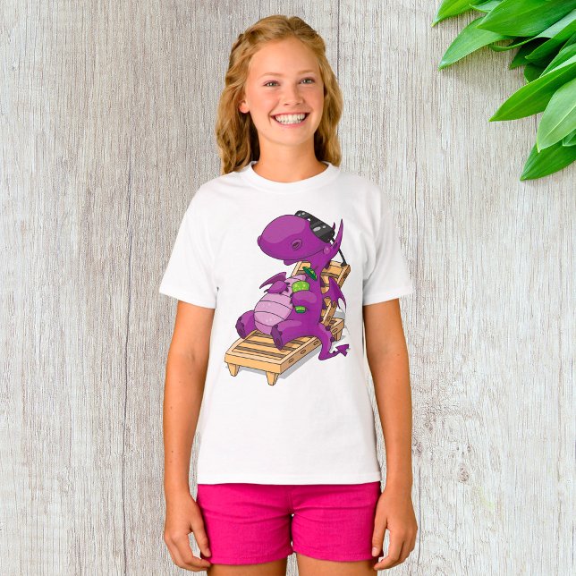 Dragon Vacation Girls T-Shirt (Creator Uploaded)