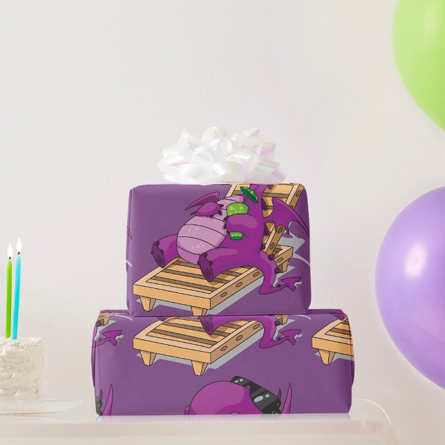 Dragon Vacation Wrapping Paper (Creator Uploaded)