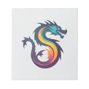 Dragon Vector Art Animal Modern Urban City Graphic Notepad
