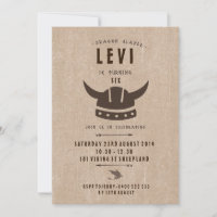 Dragon & Viking Birthday Invitation