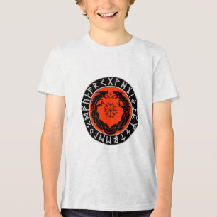 Dragon Viking Rune Protection Tri-Blend Shirt