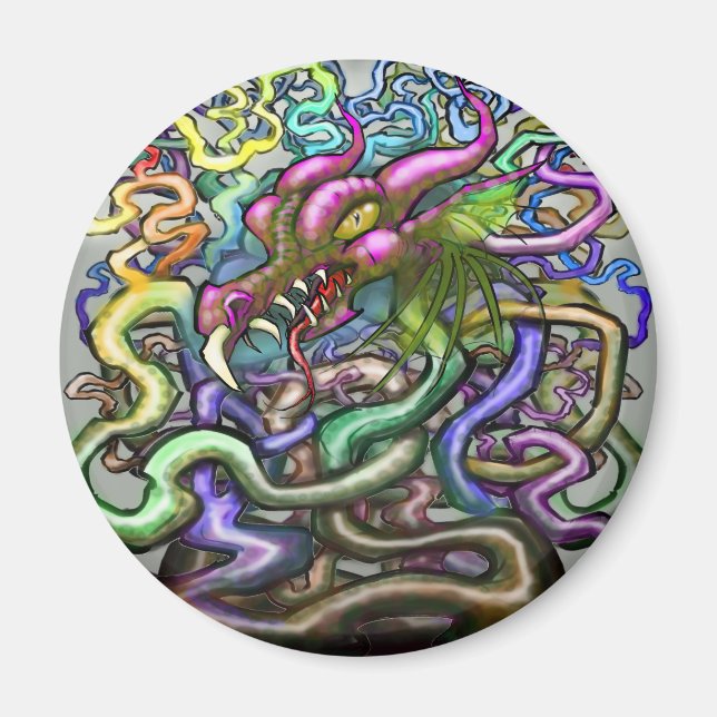Dragon Vines Magnet (Front)
