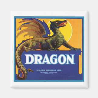 Dragon Vintage Crate Label Magnet