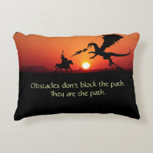 Dragon vs Knight Inspirational Motivational
