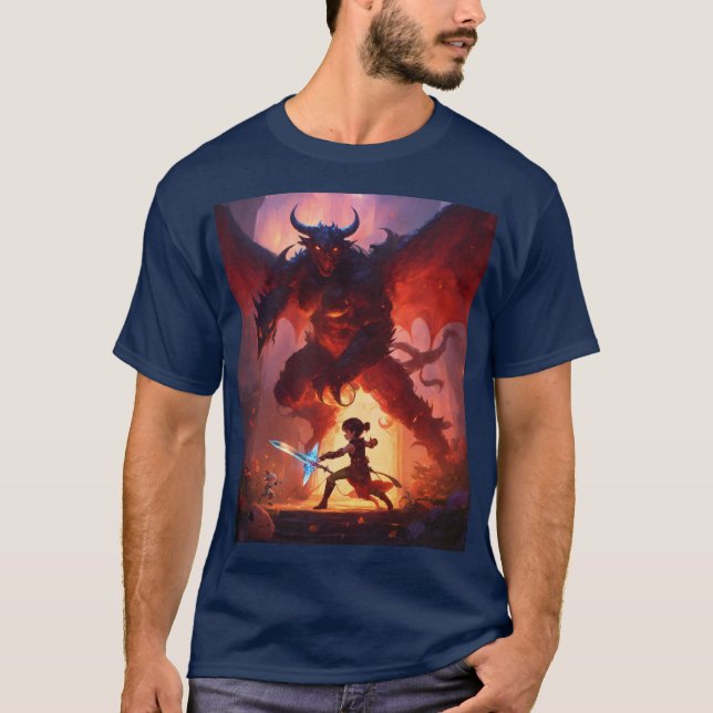Dragon vs. Knight T-Shirt (Front)