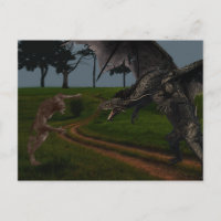 Dragon Vs Werewolf Fantasy