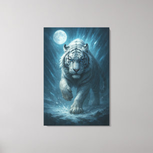 Dragon vs White Tiger – Mystical Fantasy Wall Art