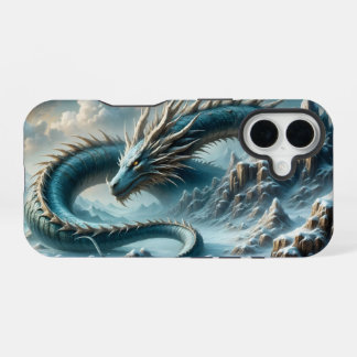 Dragon wakes up in an icy world iPhone 16 case