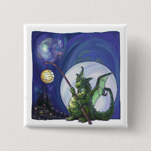 Dragon Watch Art 15 Cm Square Badge