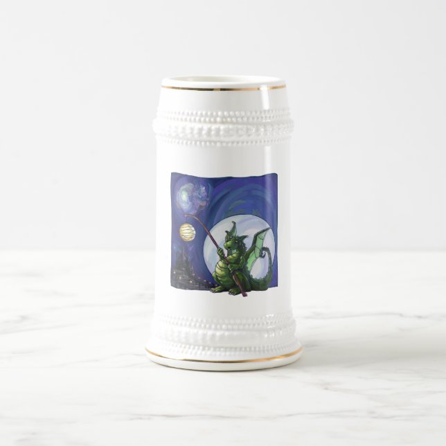 Dragon Watch Art Beer Stein (Center)