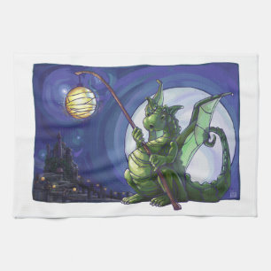 Dragon Watch Art Tea Towel