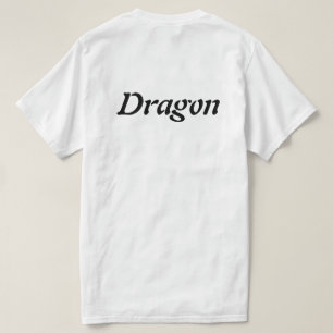 Dragon white Men T-shirt