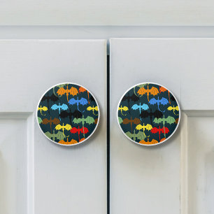 Dragon Wing Blue Flight Fantasy Ceramic Knob