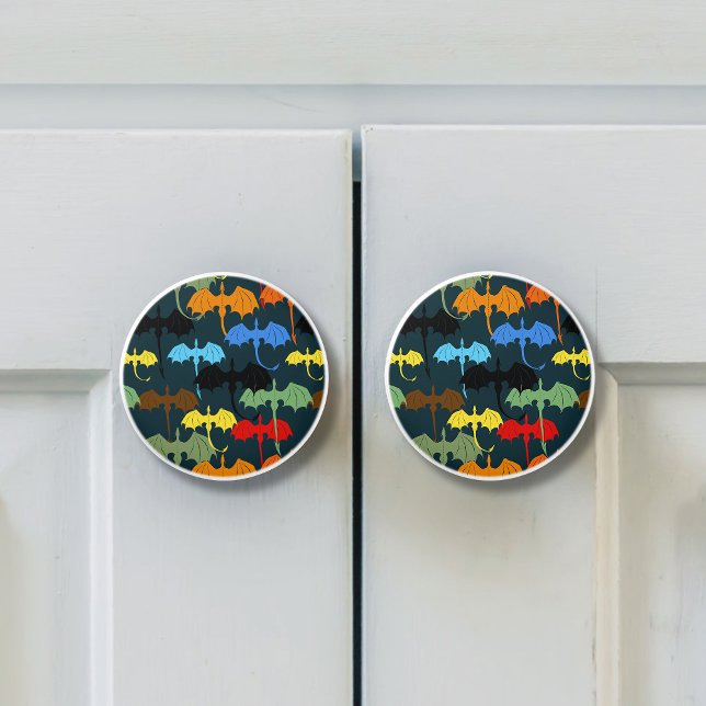  Dragon Wing Blue Flight Fantasy Ceramic Knob (Creator Uploaded)
