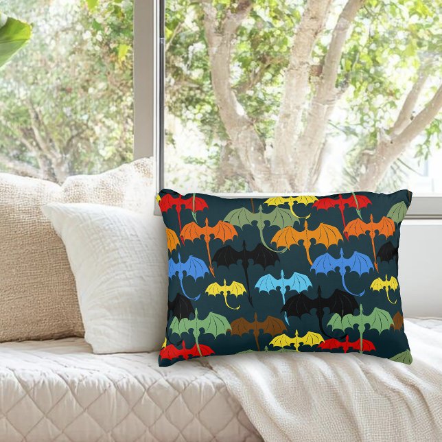  Dragon Wing Blue Flight Fantasy Decorative Cushion (Creator Uploaded)