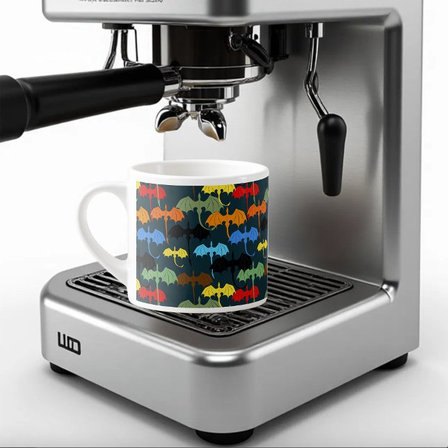  Dragon Wing Blue Flight Fantasy Espresso Cup (Creator Uploaded)