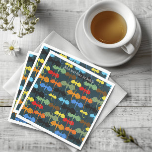 Dragon Wing Blue Flight Fantasy Napkin