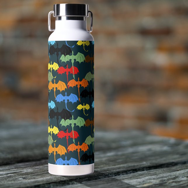  Dragon Wing Blue Flight Fantasy Water Bottle (Creator Uploaded)