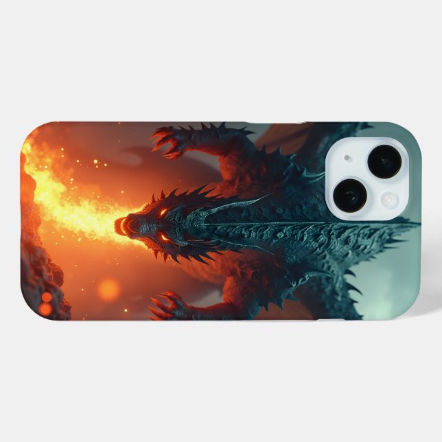 Dragon with fire Case-Mate iPhone case (Back (Horizontal))