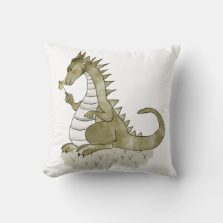 Dragon with Flower Cushion