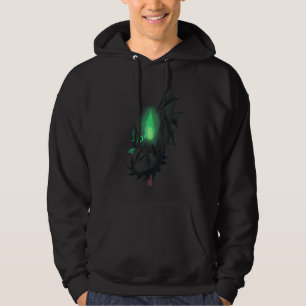 Dragon With Green Fire Hoodie