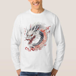 Dragon with red and white scales T-Shirt