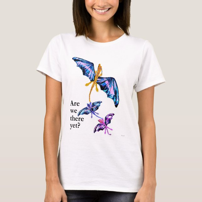 Dragon With Two Kids T-Shirt (Front)