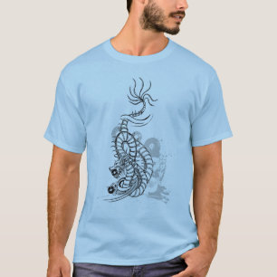 Dragon with Vinyl Records T-Shirt