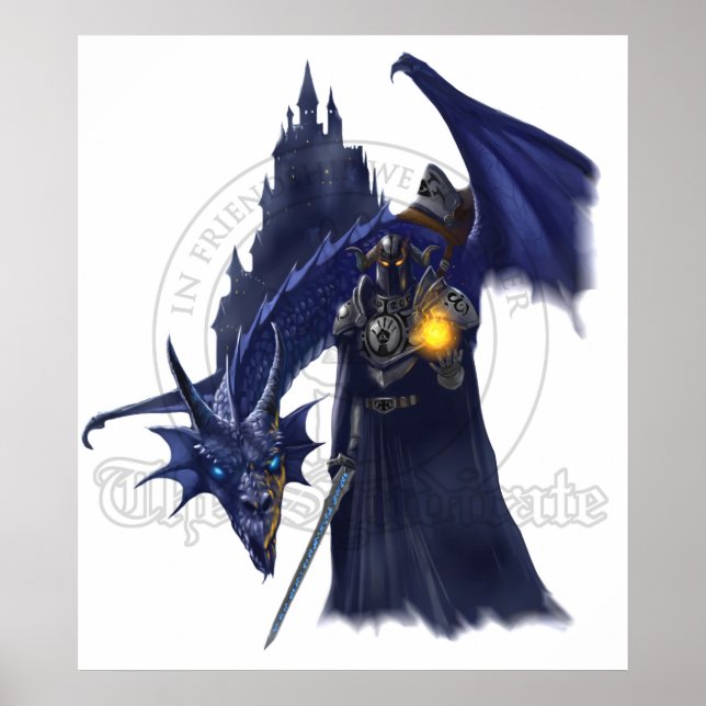 Dragon With Watermark Mage Poster (Front)