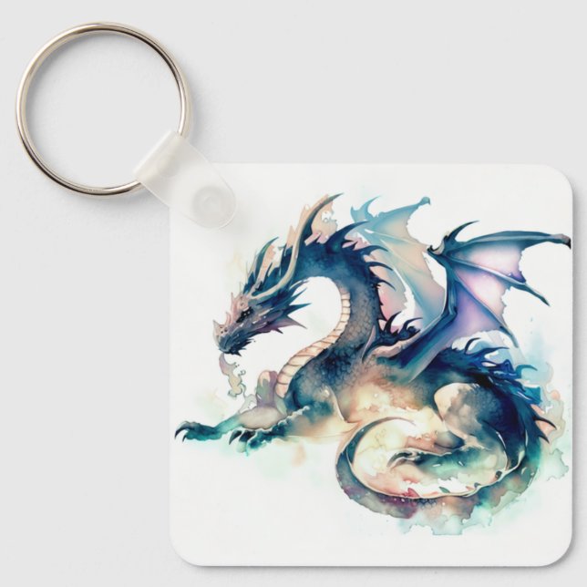 Dragon with wings key ring (Front)