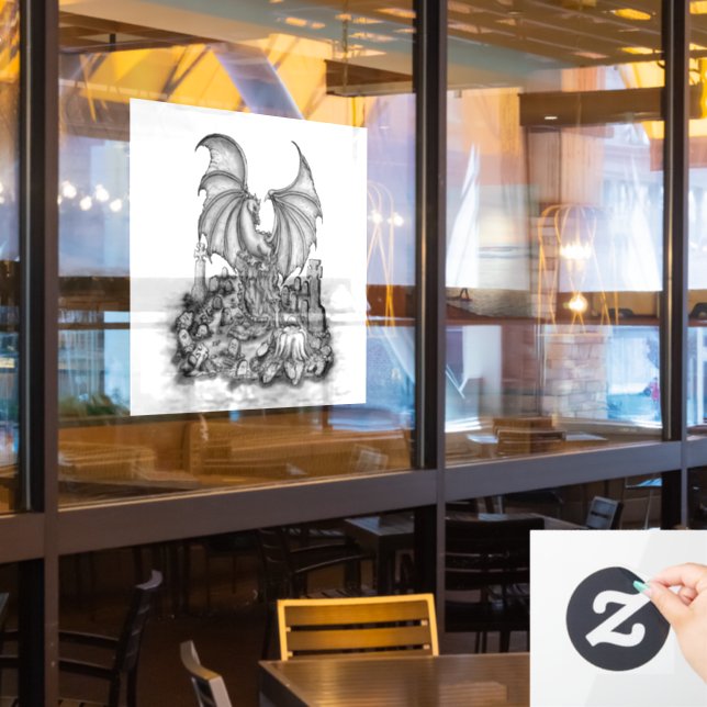 Dragon with Zombie (Restaurant Window)