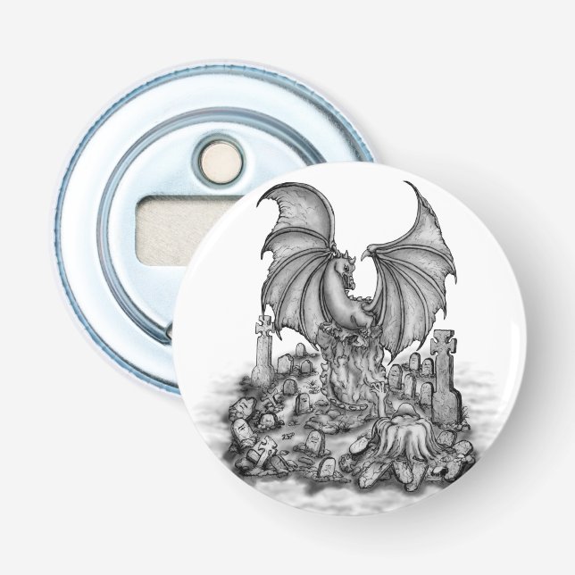 Dragon with Zombie Bottle Opener (Front)
