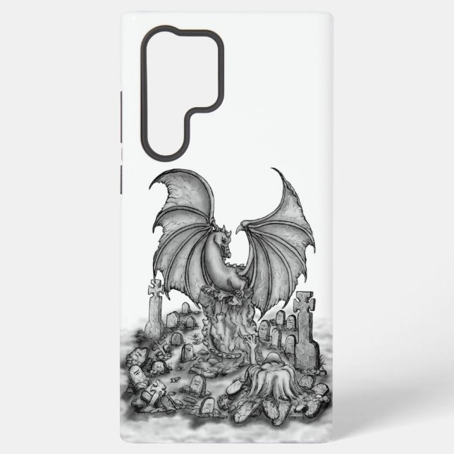 Dragon with Zombie Samsung Galaxy S22 Ultra Case (Back)