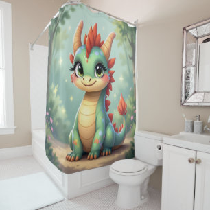 Dragon World – The Realm of Fire and Magic´5 Shower Curtain