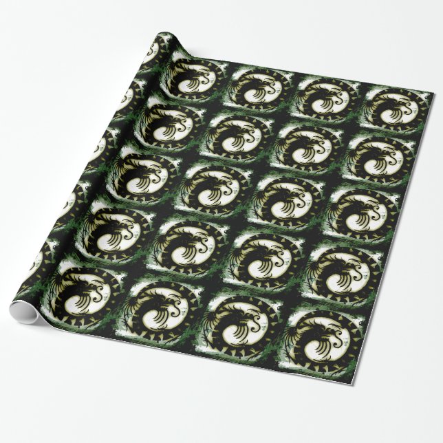 Dragon Wrapping Paper (Unrolled)