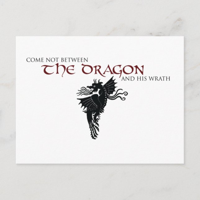 Dragon Wrath Postcard (Front)