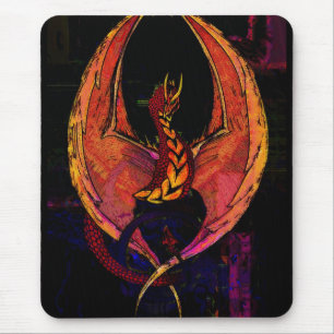 Dragon,Wyvern, Fantasy Dragon, Mythical Creature Mouse Pad