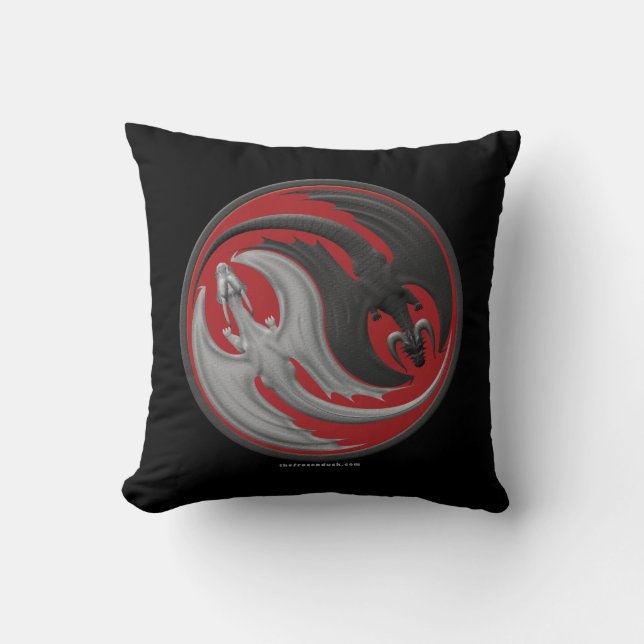 Dragon Yin-Yang Cushion (Front)