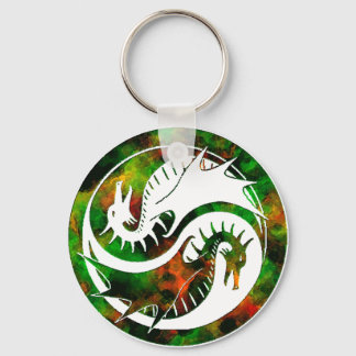 Dragon Yin Yang Key Ring