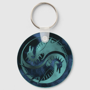 Dragon Yin Yang Key Ring