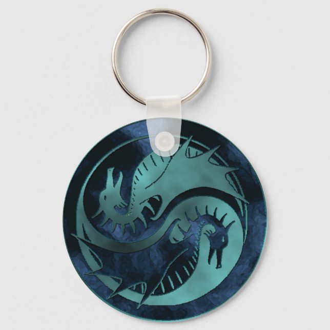 Dragon Yin Yang Key Ring (Front)