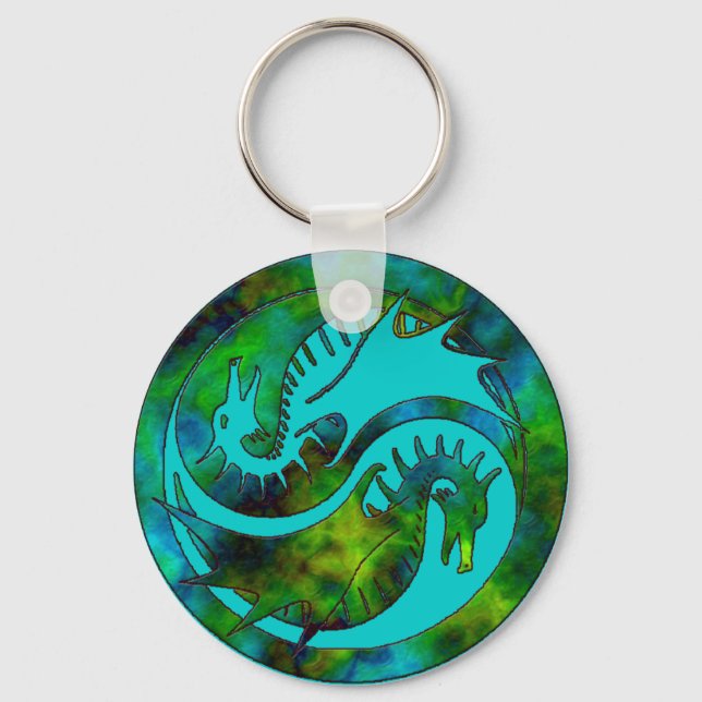 Dragon Yin Yang Key Ring (Front)