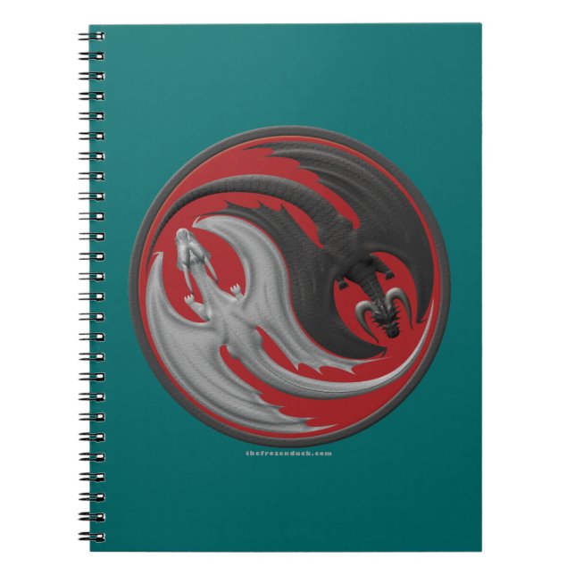 Dragon Yin-Yang Spiral Notebook (Front)